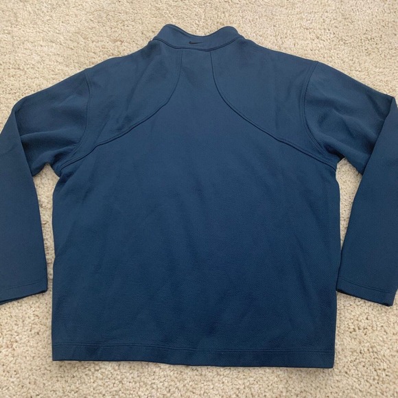 Nike Golf Shirt Mens XL Cover-Up 1/4 Zip Pullover 400099-469 Blue - Picture 5 of 8